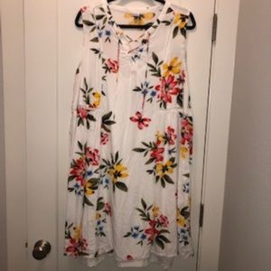 Old navy Lace-up front swing dress